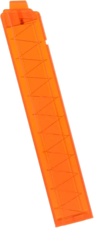 (Transparent Orange) WORKER 18-Round Slanted Talon Stefan Magazine Short Dart Clip for Nerf quarterly spin coniferous Pro Torrent Phoenix Blaster 