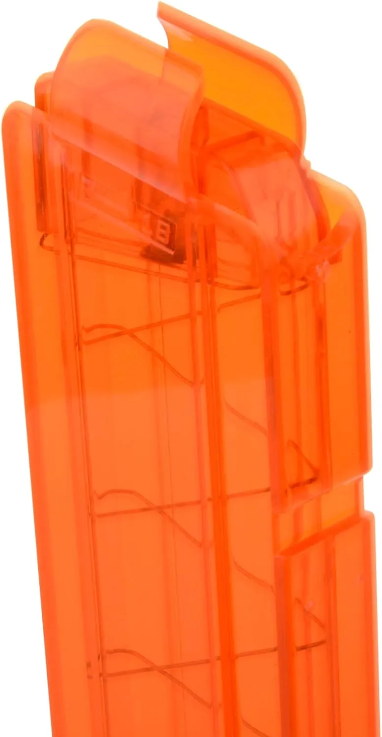 (Transparent Orange) WORKER 18-Round Slanted Talon Stefan Magazine Short Dart Clip for Nerf quarterly spin coniferous Pro Torrent Phoenix Blaster 