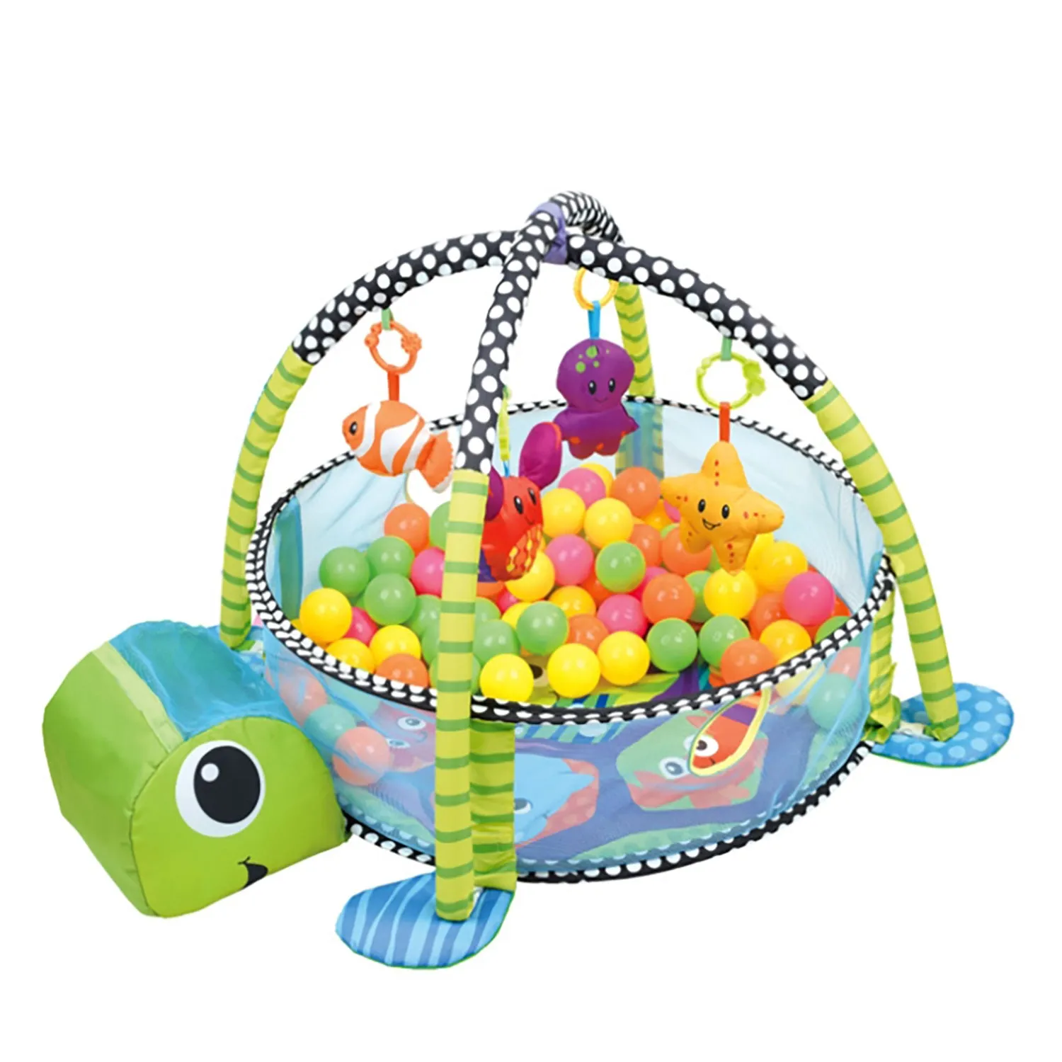 Truboo 3 in 1 Baby Activity Gym Infant Play Floor Mat Ball Pit Toys Fitness
