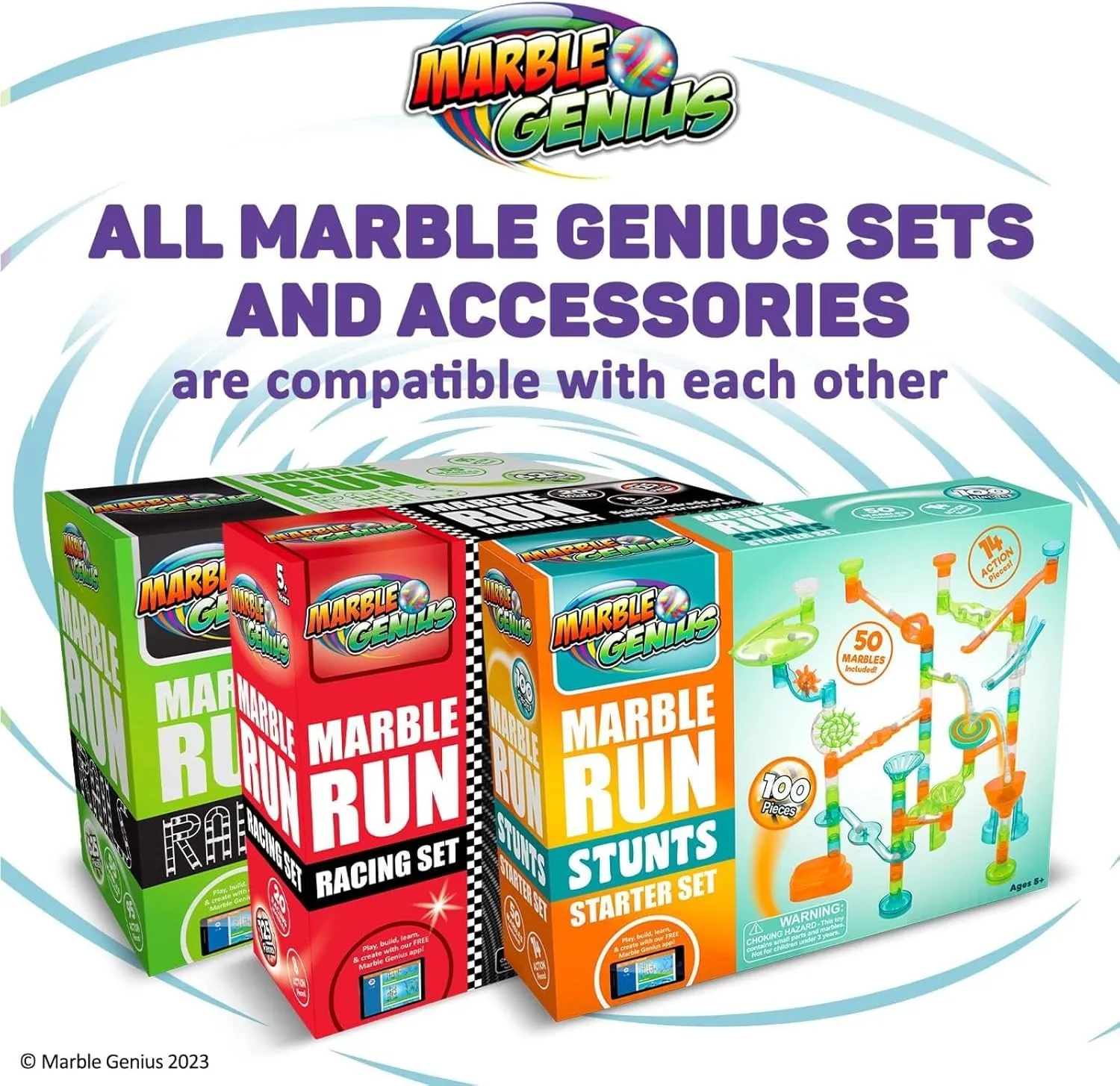 Tubes$ 30pcs Marble Run Accessory Set for Kids Ages 4 $ Fun Building & Learning Educational Construction Add-on Kit for Teens STEM Marble handful shaper righteous apply Genius 