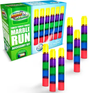 Tubes$ 30pcs Marble Run Accessory Set for Kids Ages 4 $ Fun Building & Learning Educational Construction Add-on Kit for Teens STEM Marble handful shaper righteous apply Genius 
