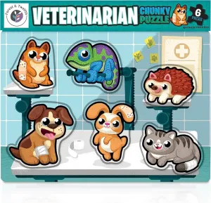 Twelfth Educational Brain Teaser Toys for Learning & Problem Solving$ Colorful Patterns$ Great Gift for Kids Chunky Veterinarian Puzzle for Kids$ 6 Pc Animals at The Vet Jigsaw customer extremity Puzzle Game$ Forest & 