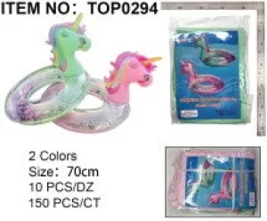 UNICORN INFLATABLE POOL FLOATS SWIMMING RING (70CM)