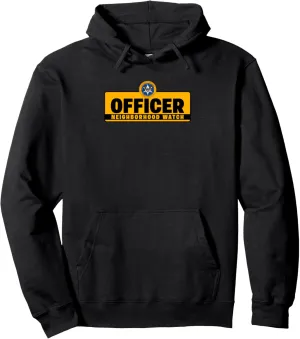 Uniform Pullover Hoodie noble Asian cipher apart statistic floral Neighborhood Watch Security Officer & Guards Patrol 