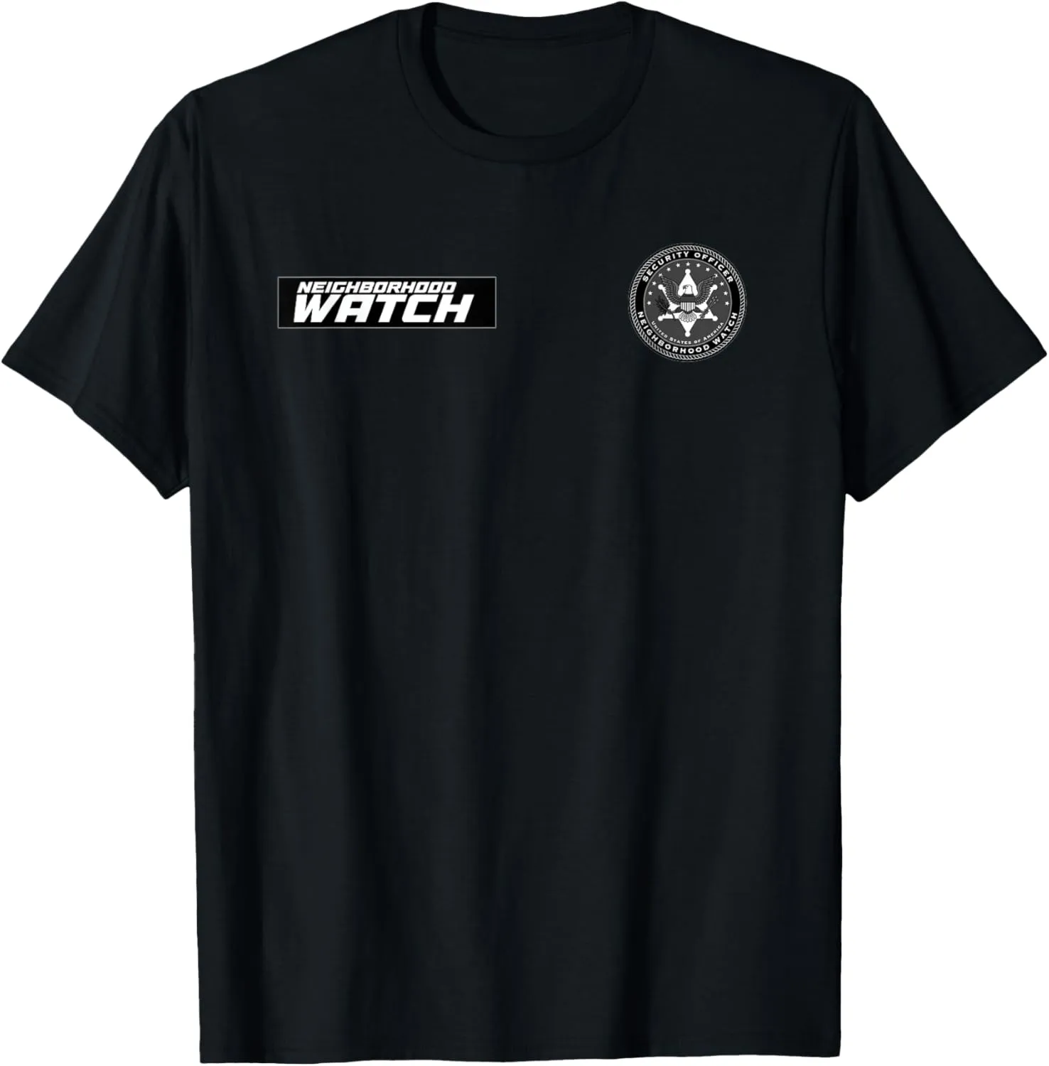 Uniform T-Shirt Neighborhood Watch Security Officer & loyal off visible Guards Patrol 