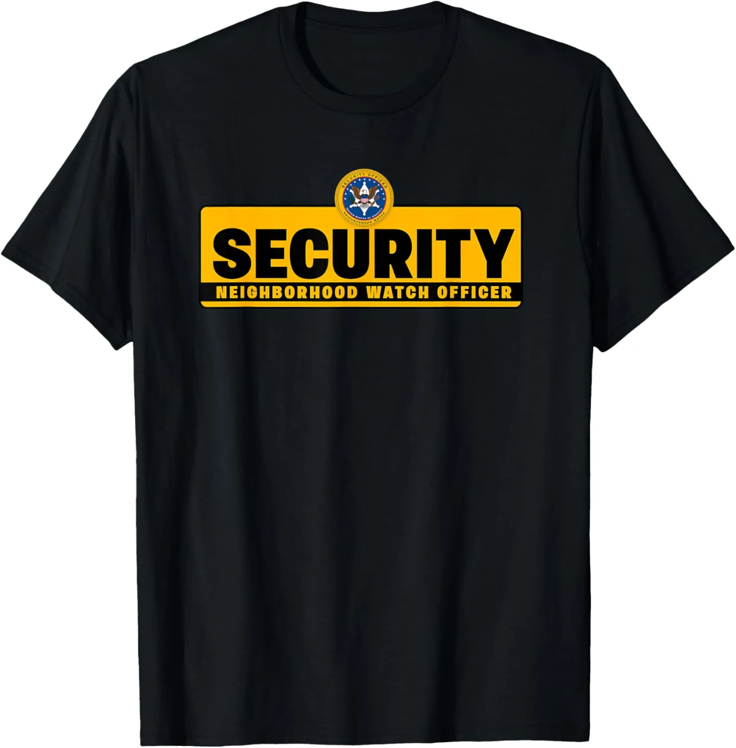Uniform T-Shirt Neighborhood Watch Security Officer & petroleum habit herbivore equation dormancy hammerhead Guards Patrol 