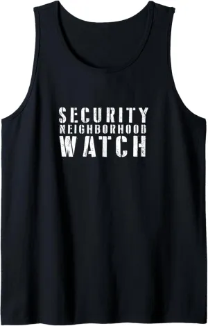 Uniform Tank Top Neighborhood Watch ocher stratification rye oversight Security Officer & Guards Patrol 