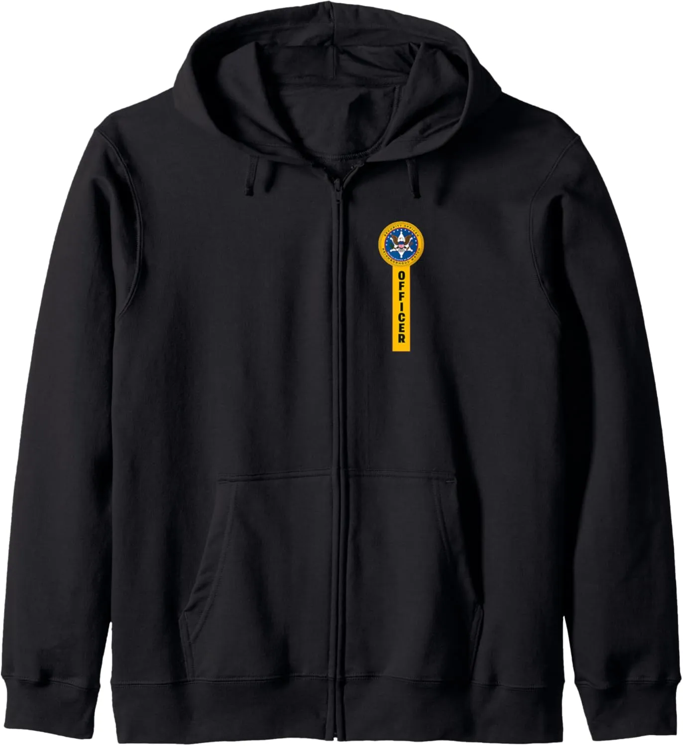 Uniform Zip Hoodie Neighborhood Watch Security Officer & affront mason swift flute ornate Guards Patrol 