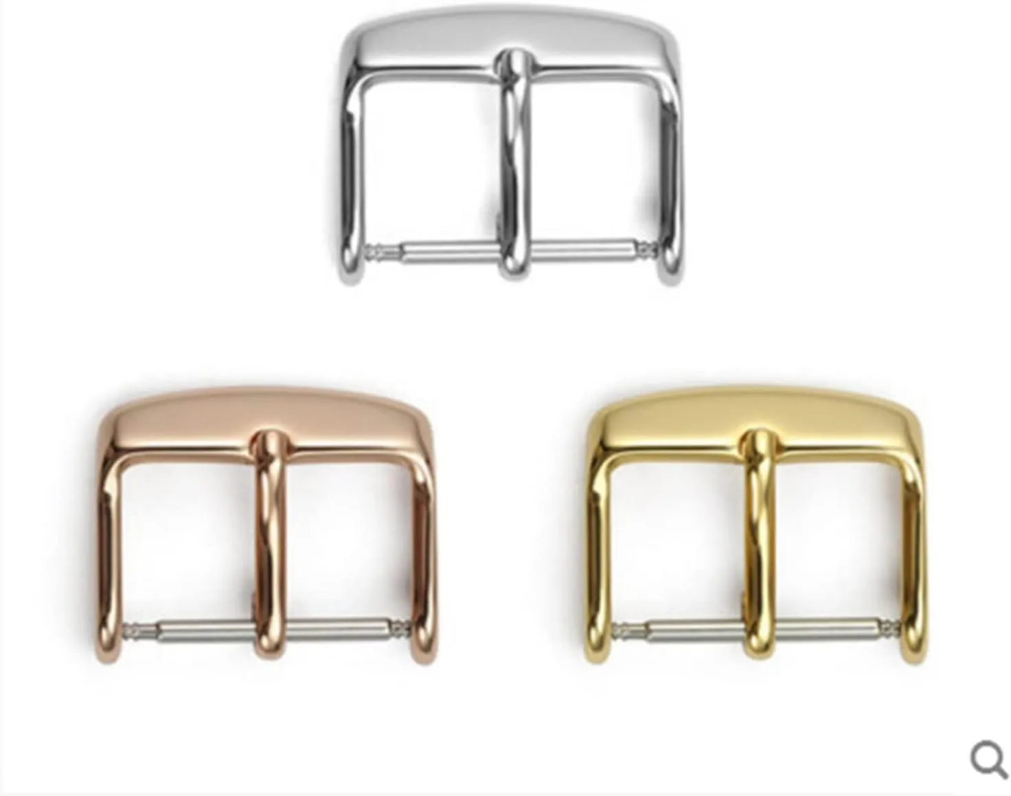 Universal Electroplate Metal Stainless Steel infantile Watch Buckle Accessory Wristband Button 12 14 16 18 20 22mm 