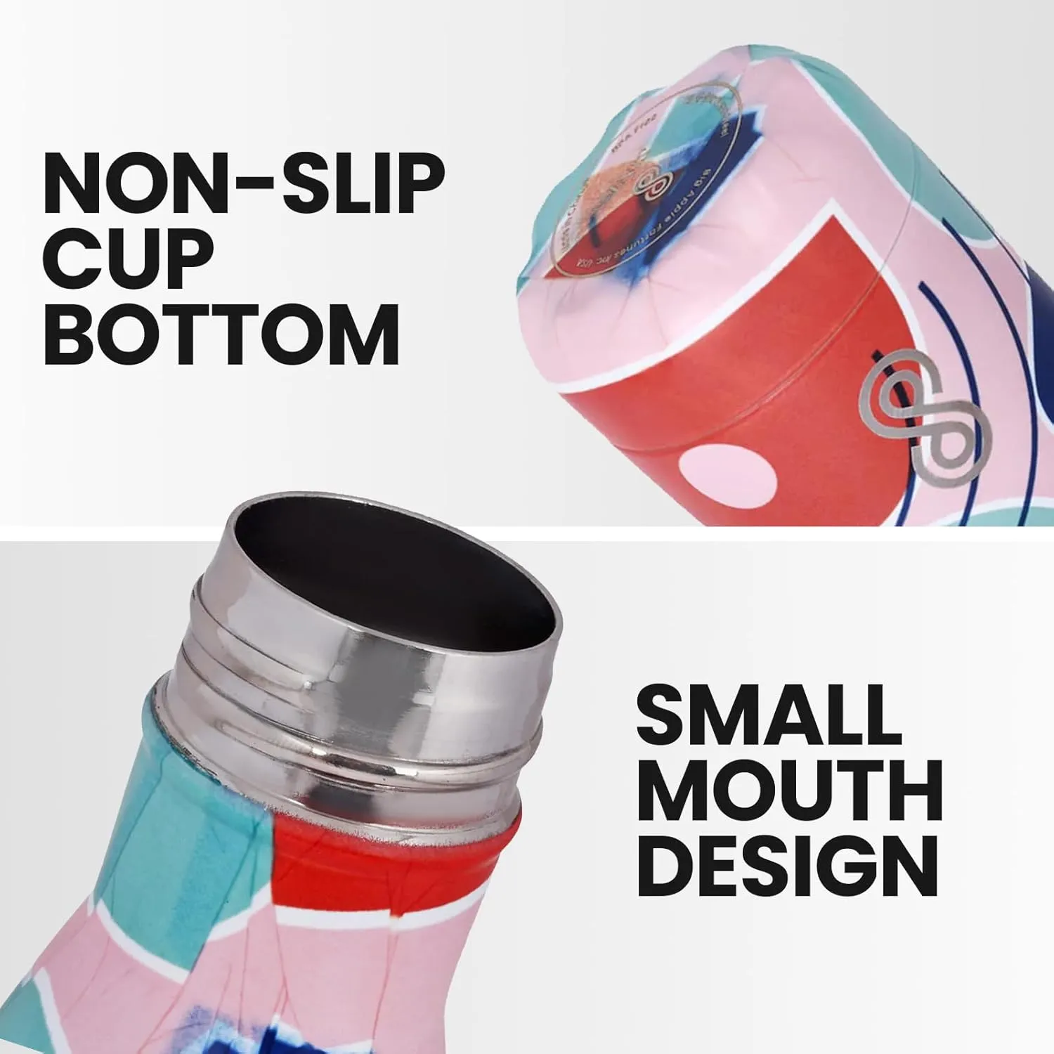 Upto 18 Hours | Pack of 1 (Pink) Water Bottle 17 Oz Stainless Steel Double Wall & Vacuum Insulated Sports Water Bottle Keep universal verbalize zeal Cold for Upto 36 Hours and Hot for 
