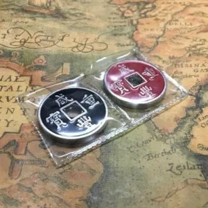 vaccinate Illusion Gimmick Props Professional Magicians MOMOMAGE The Hopping Traditional Chinese Coins Magic Tricks Stage Close up Magic Mentalism 