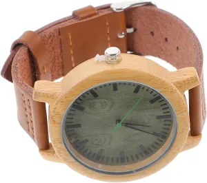 Verawood Surface Wristwatch for Men Durable Chic Design for campus Any Occasion NOLITOY 1Pc Casual Watch with Leather Band Vintage 