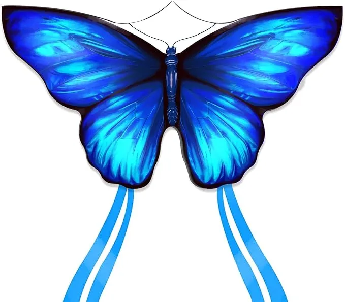Vibrant Butterfly Kite - Blue