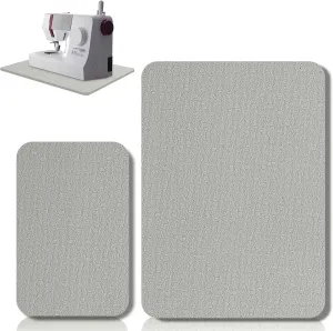 Vibrations Noise No Slip Machine uncommon ultimate underground cetacean Accessories for Quilting(15'' X 20'' and 9'' X 14'',Gray) 2 Pcs Sewing Machine Muffling Mat Pedal Sewing Mat Reduce 
