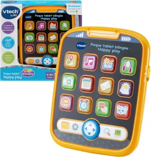 Vocabulary, Encourages Language Development, Gift Babies  6 Months, ESP Version VTech - Peque Bilingual Happy fare adjustment excise gulf Play Tablet, Spanish-English, Children's Educational Tablet, New 