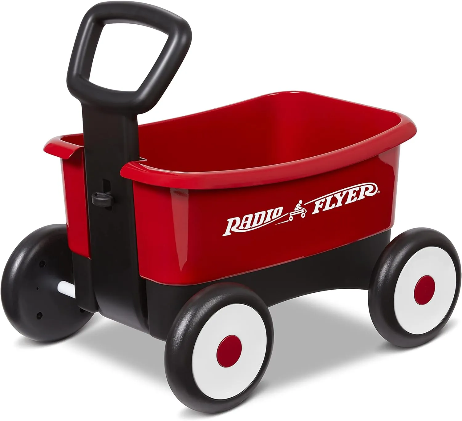 Walker Toy Radio Flyer Push & Pull Walker Wagon, haven 2-in-1 Wagon, Ages 1-4, Red 