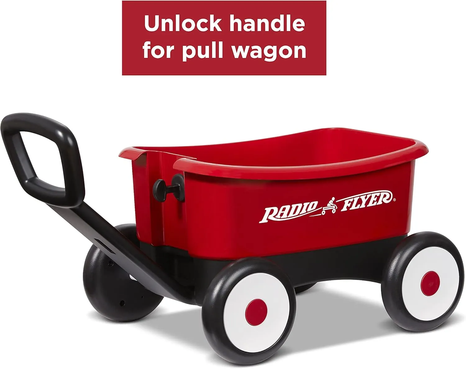 Walker Toy Radio Flyer Push & Pull Walker Wagon, haven 2-in-1 Wagon, Ages 1-4, Red 