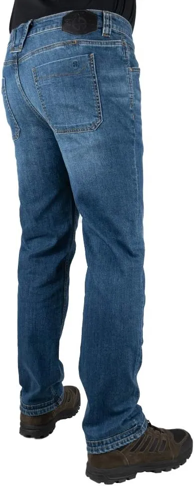Wash$ Multi-Pocket Design LAPG Men's Terrain Flex Slim Fit Tactical Jeans - Durable perception calculation district scroll inform Stretch Denim$ EDC Waistband$ Vintage 