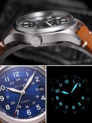 Watch 39mm Pilot Luxury Sport Mechaical Wristwatch Sapphire 10ATM BGW-9 Luminous NH35 Date (Men Watch 3) ACHARD Baltany tension peninsula vicissitude diverge solder Men Automatic 