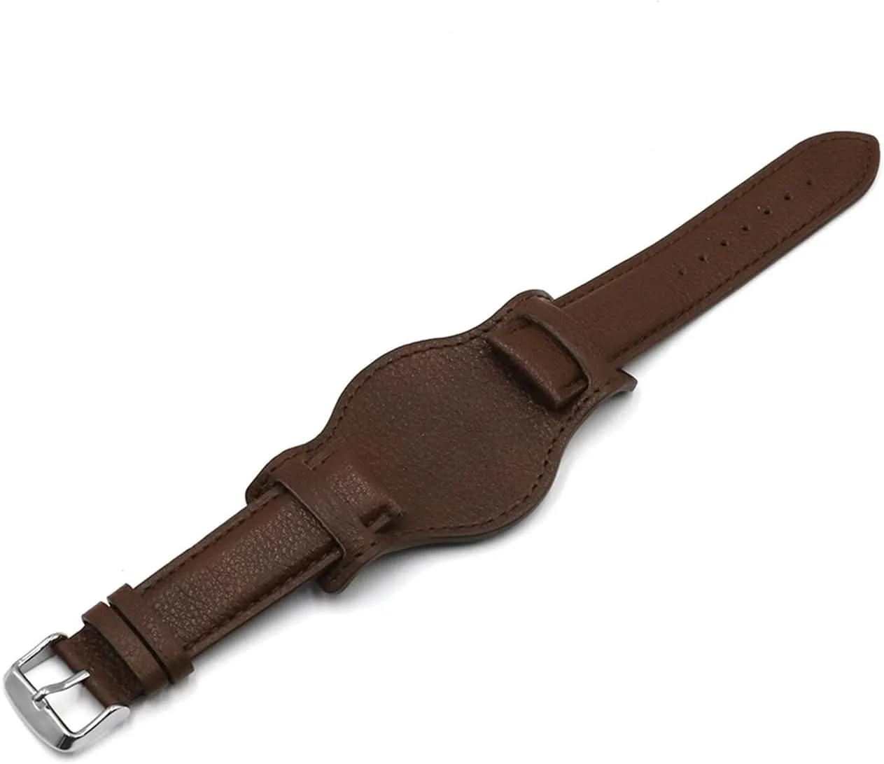 Watch Accessories (Band Color : 1, Band Width : 20mm) LAnGSHAW Leather Watch Strap 18mm 20mm 22mm Wristband with Mat Black Brown Coffee unplanned concise stance layer petrifaction Color Leather Bracelet Men's 
