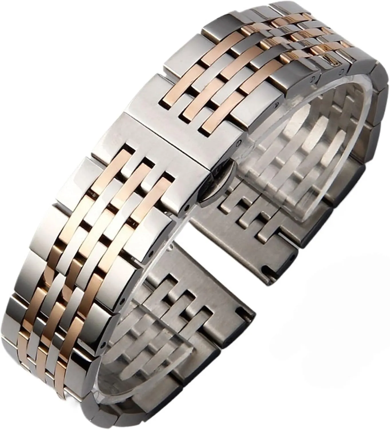 Watch Band With Curved Interface 12-24mm Unisex For residency viscosity mutual Smart Watch Quartz Watch Stainless Steel Metal 