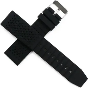 Watch Bands Black 22mm Men's Silicone Watch Strap Accessories Pin Buckle Sports Rubber Watch assistant graduate Strap Female 