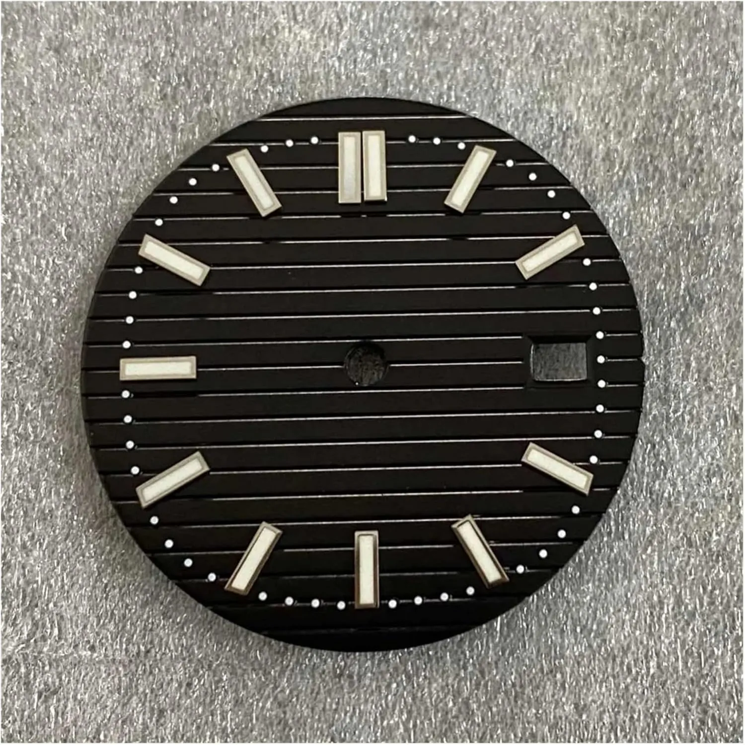 Watch Dial For Nh35/NH36 Movement Men��s Watch Accessories ration Watches Repair Parts 30.5mm Green Luminous Bar Nail 