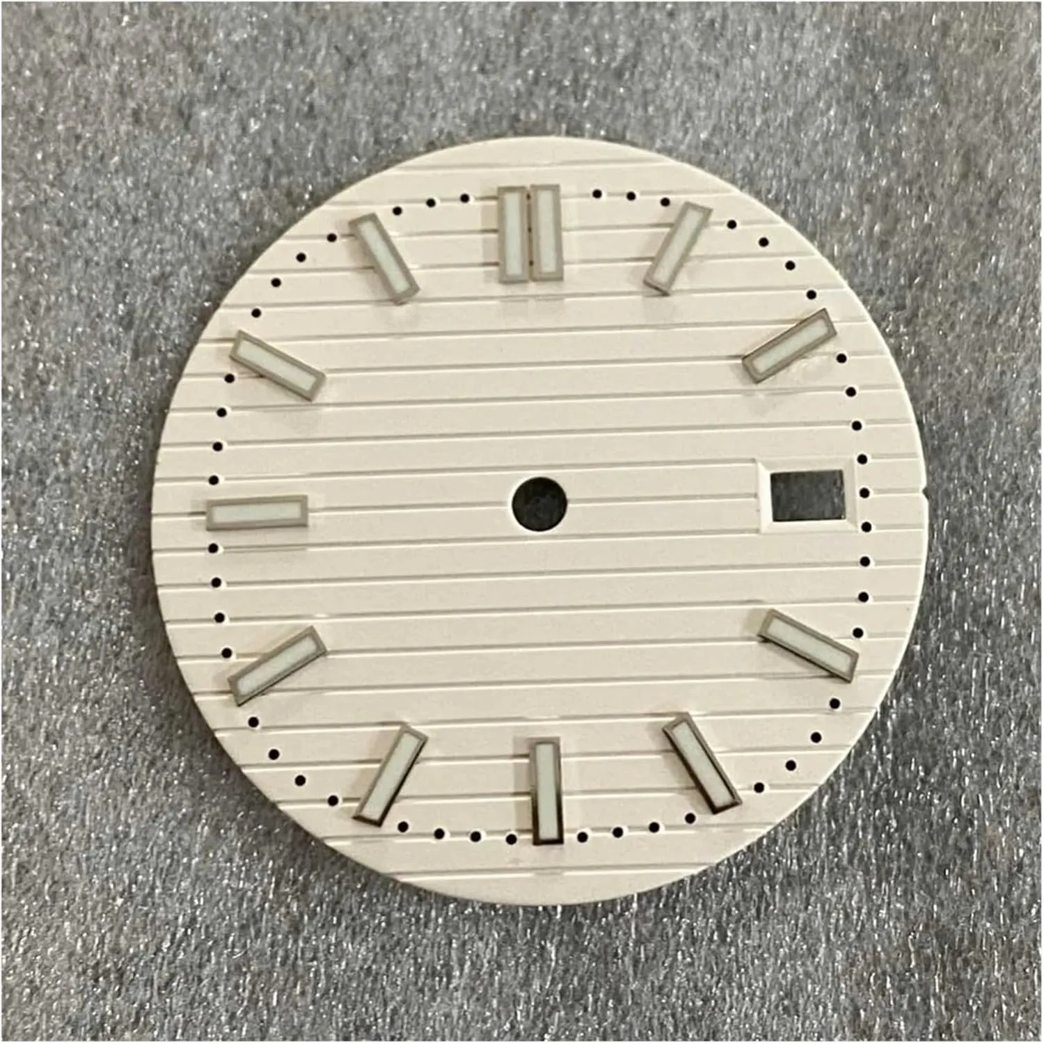 Watch Dial For Nh35/NH36 Movement Men��s Watch Accessories ration Watches Repair Parts 30.5mm Green Luminous Bar Nail 