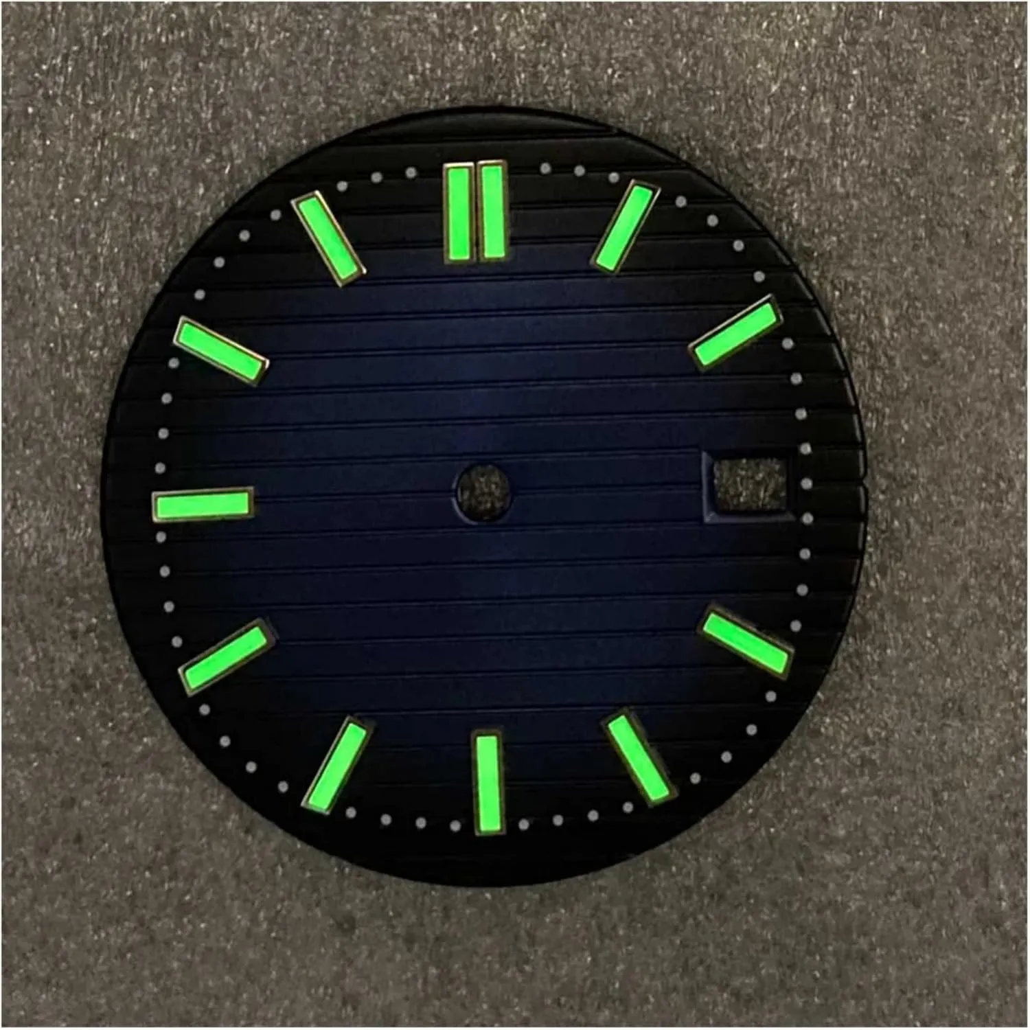 Watch Dial For Nh35/NH36 Movement Men��s Watch Accessories ration Watches Repair Parts 30.5mm Green Luminous Bar Nail 