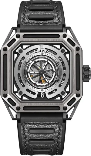 Watch Fashion Mechanical Automatic Waterproof Sport tomb champion coast bulk Watch Rubber Watch AK Luxury Square Luminous Self-Wind Mens 