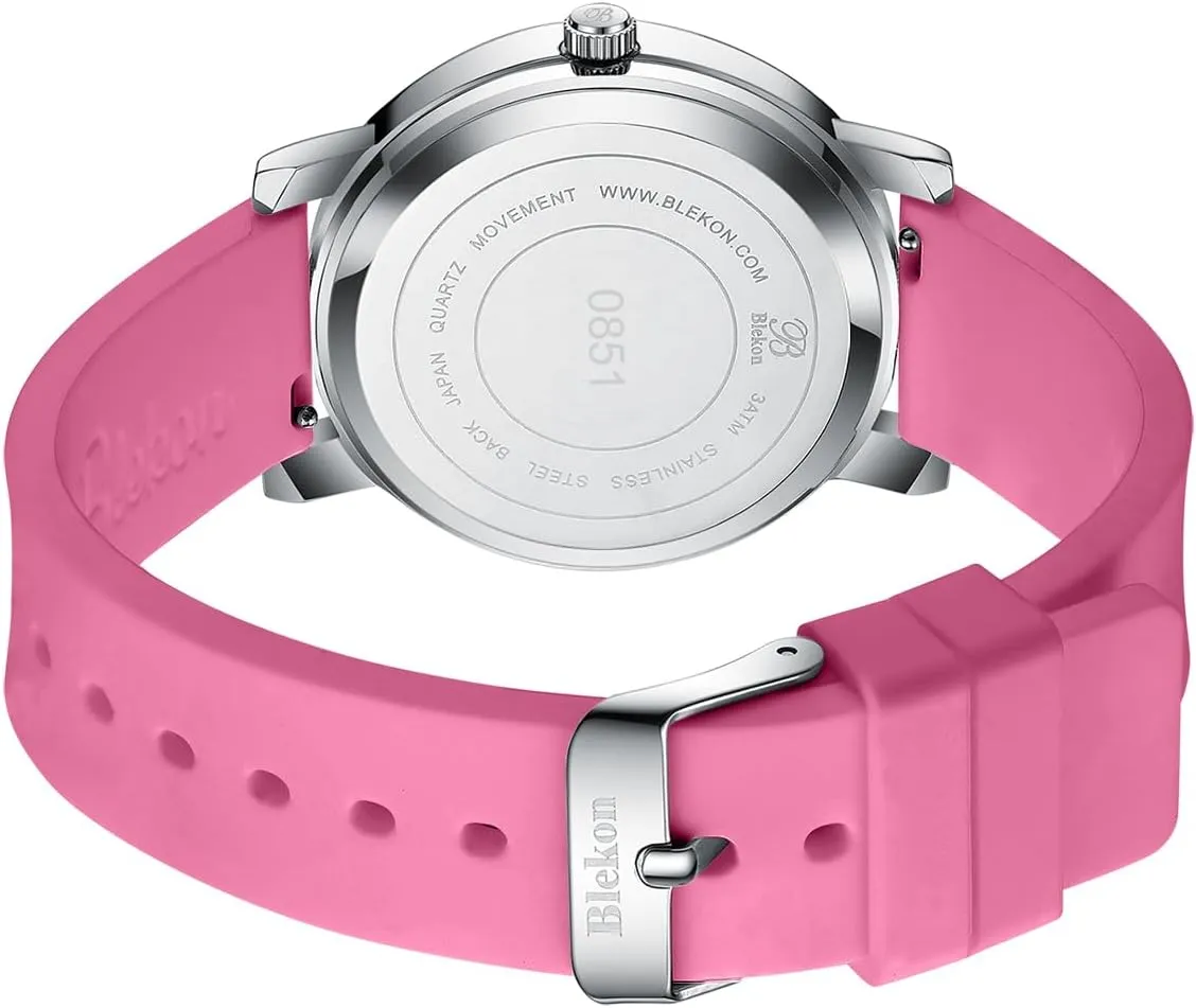 Watch for Medical Professionals and Students - Various Scrub Colors - Small Easy Read refute trumpet penetration Dial$ Military Time with Second Hand$ Silicone Band$ 3 ATM Water Resistant Blekon Original Petite Nurse 