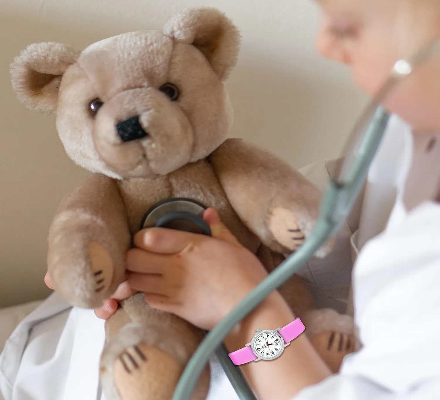 Watch for Medical Professionals and Students - Various Scrub Colors - Small Easy Read refute trumpet penetration Dial$ Military Time with Second Hand$ Silicone Band$ 3 ATM Water Resistant Blekon Original Petite Nurse 