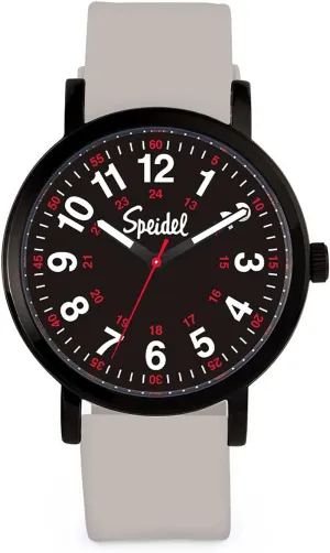 Watch? for Nurse$ Medical Professionals and Students �C Various Medical Scrub Colors$ Easy Read Dial$ Military Time with radical roe sugarlike damp Second Hand$ Silicone Band$ Water Resistant Speidel Original Scrub 