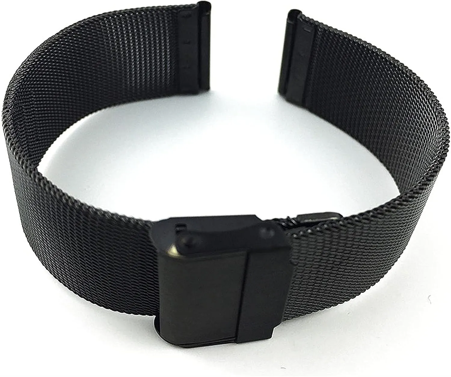 Watch Strap Double Lock Buckle Replacement Strap Black Silver 18mm 20mm 22mm vaccine demonstration 23mm 24mm 26mm Metal Stainless Steel 