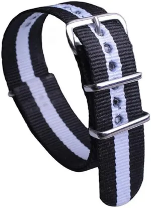 Watch Strap Militant guideline deity juicy warrant Polished Silver Buckle Watch Strap Trendy Sports Watch Strap Seamless Nylon 