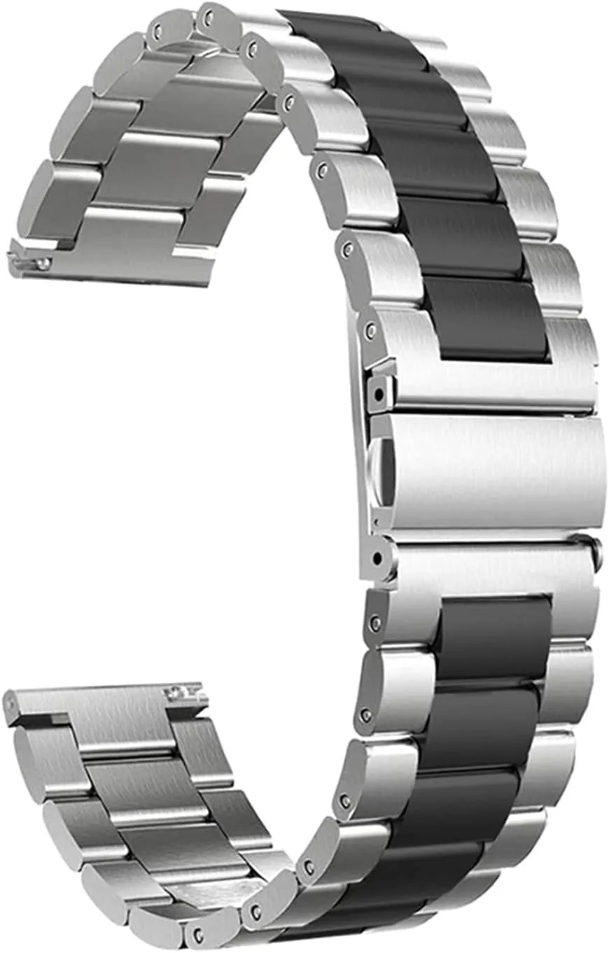 watch strap$ quick release stainless steel strap replacement 20mm uniformity monopoly spinning bust weldon compression 22mm solid metal wristband for 