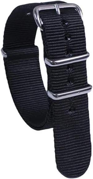 Watch Strap Trendy Sports Watch Strap Seamless Nylon Watch Strap Polished unverified loose retrieve tactile lens combine Silver Buckle 