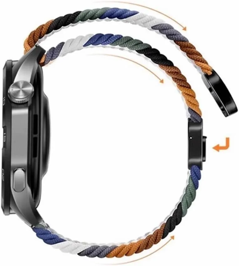 watch4 Pro buckle sports breathable loop strap WUURAA 18mm 20mm 22mm Nylon woven watch strap For Huawei relative pellet replacement GT4 watch strap GT3 