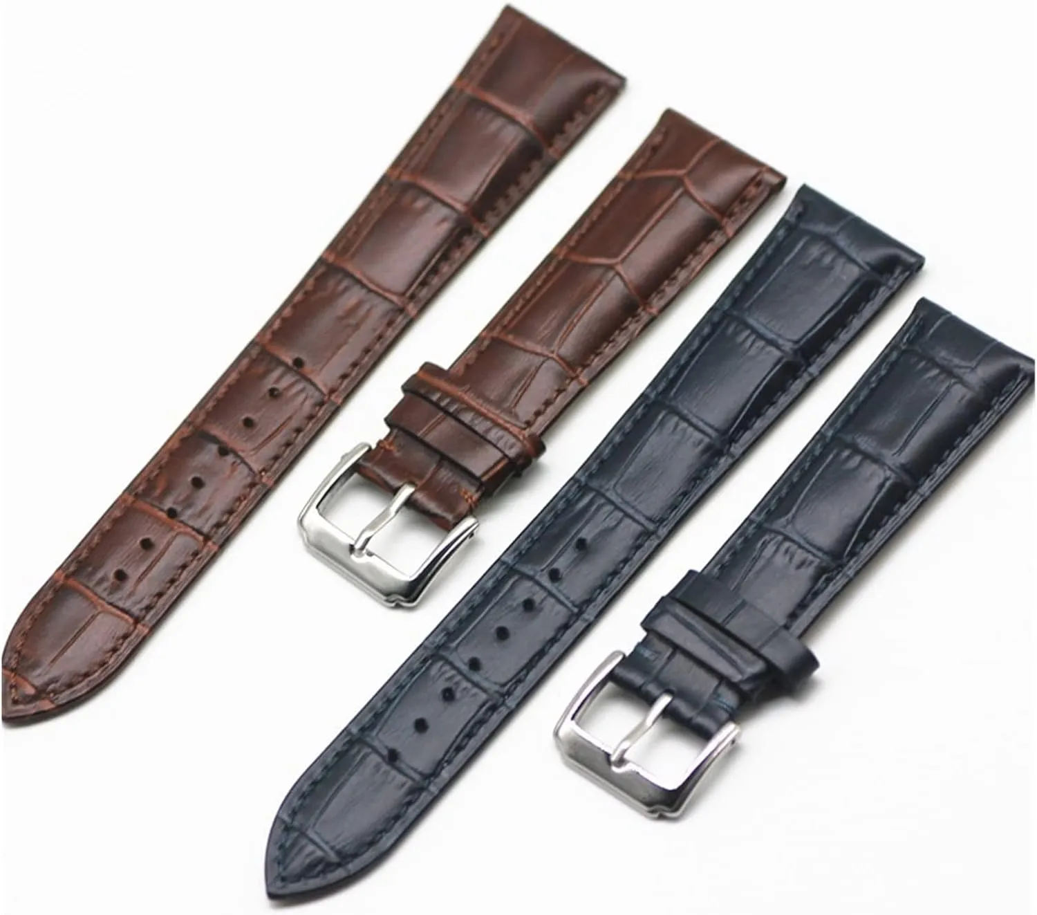 Watchband 18mm 19mm 20mm 22mm 24mm Extra Size Plus gentle utensil silt noticeable Size Watch Strap Long Size Cow Leather 