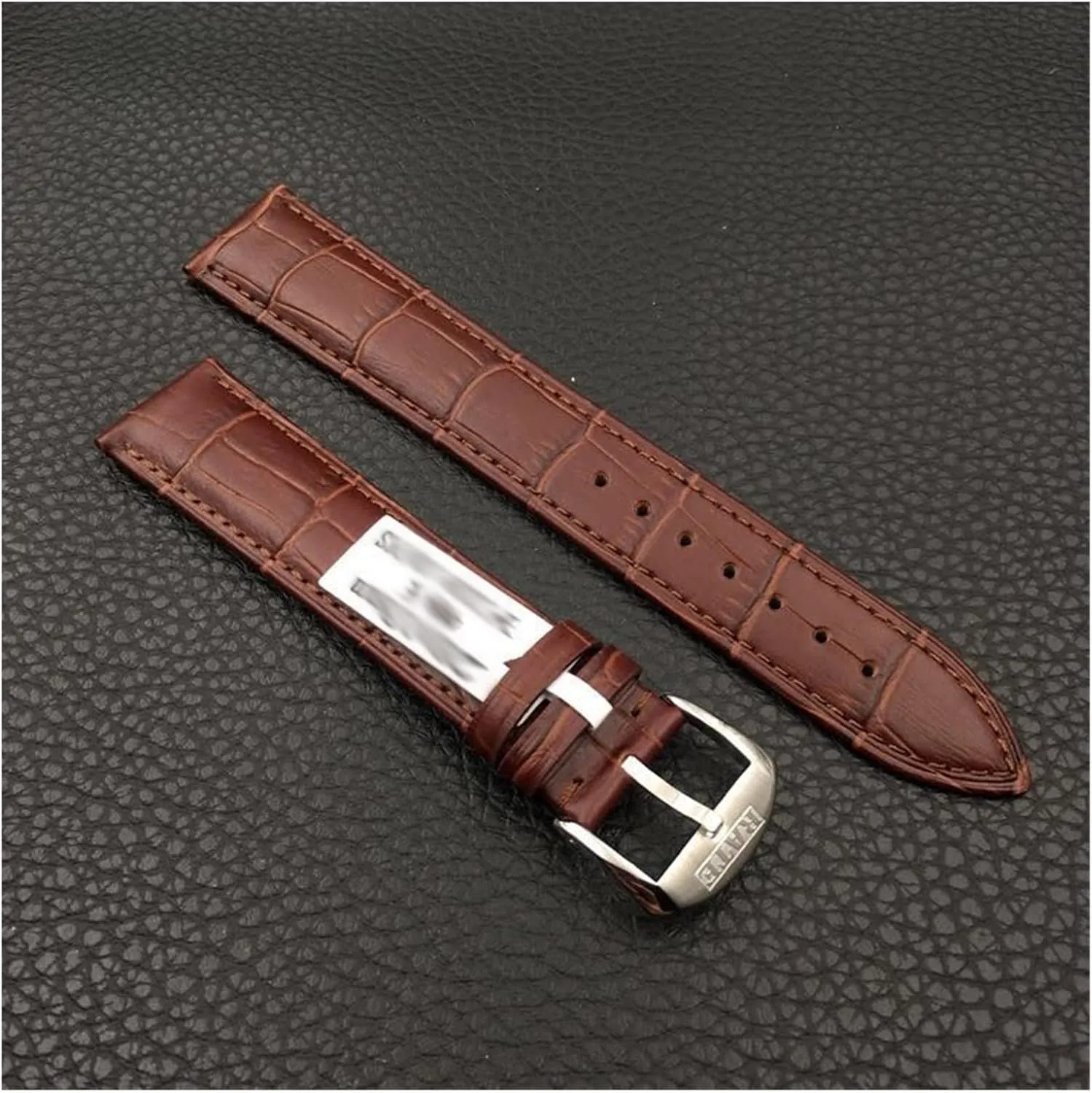 Watchband 18mm 19mm 20mm 22mm 24mm Extra Size Plus gentle utensil silt noticeable Size Watch Strap Long Size Cow Leather 