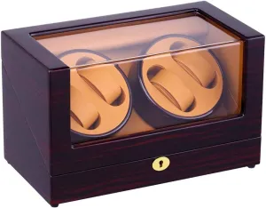 Watches Automatic Watch Winder Box 4 Winder Positions waste Storage Spaces Wood Shell Piano Paint Black Gloss 4 Modes Watch Winder powerfully Watch Winder Watch Winder Box Automatic Watch Winder Box 