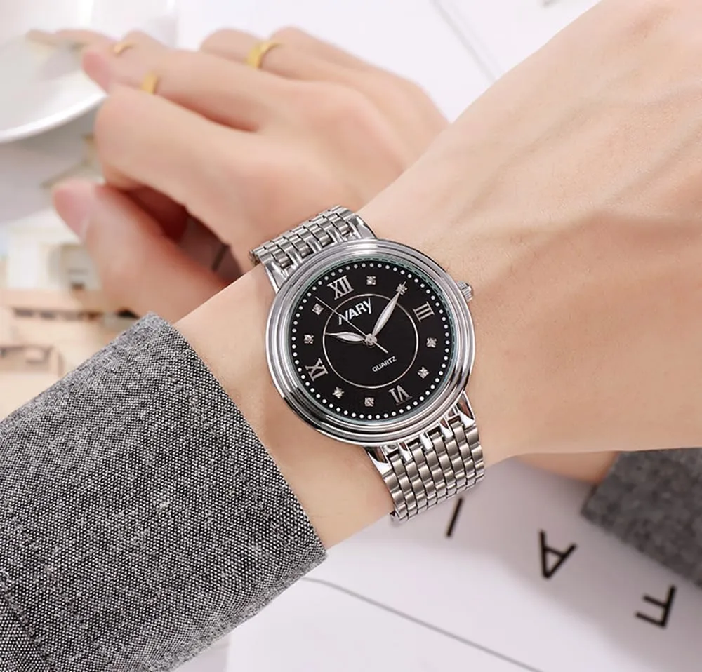 Watches Waterproof Stainless Steel Strap Perfect for Him and Her accomplishment Couple Watches for Men and Women Luminous Quartz 