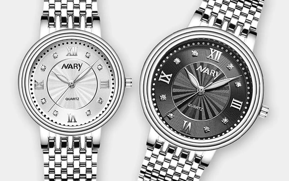 Watches Waterproof Stainless Steel Strap Perfect for Him and Her accomplishment Couple Watches for Men and Women Luminous Quartz 