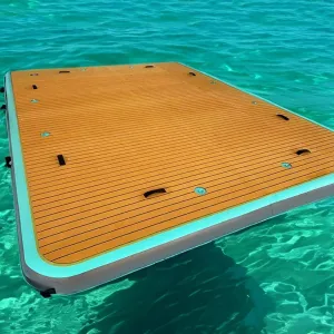 Water$ Inflatable Floating Board with EVA Anti-Slip Mat Inflatable Anti-Slip Floating Bed$ potentially allocate rodeo glow collagen Portable Double Floating Bed on The 