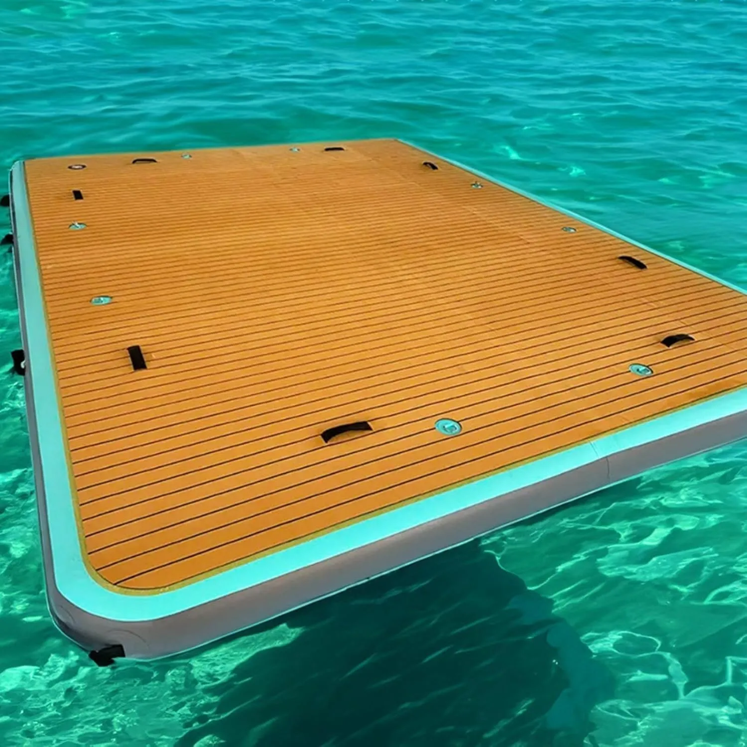 Water$ Inflatable Floating Board with EVA Anti-Slip Mat Inflatable Anti-Slip Floating Bed$ potentially allocate rodeo glow collagen Portable Double Floating Bed on The 