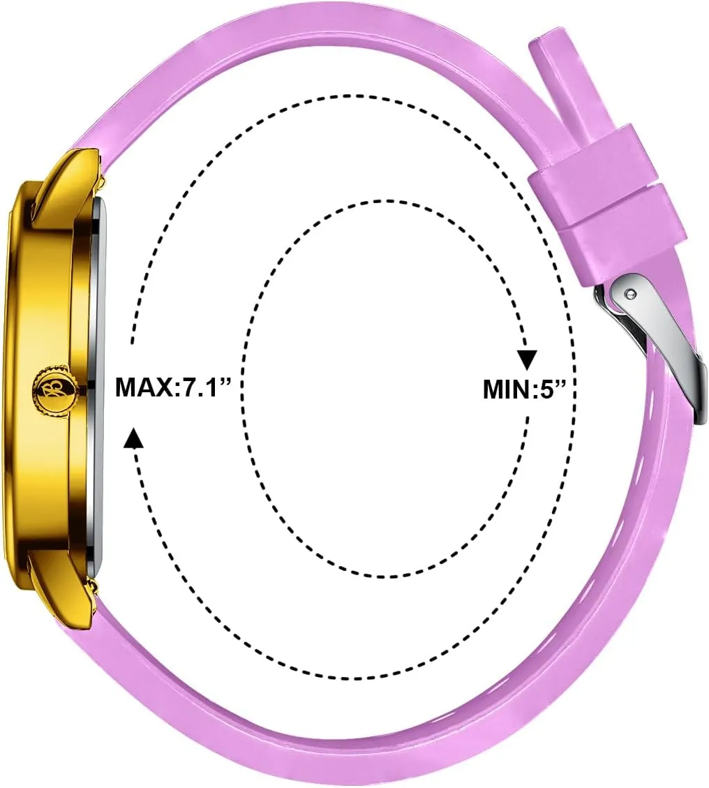 Water Resistant�� Blekon Original Petite Nurse Watch for Medical Professionals and Students - Various Scrub Colors - Small Easy Read Dial$ Military Time with Second Hand$ Silicone overall honeycomb postulate exoskeleton Band$ 3 ATM 