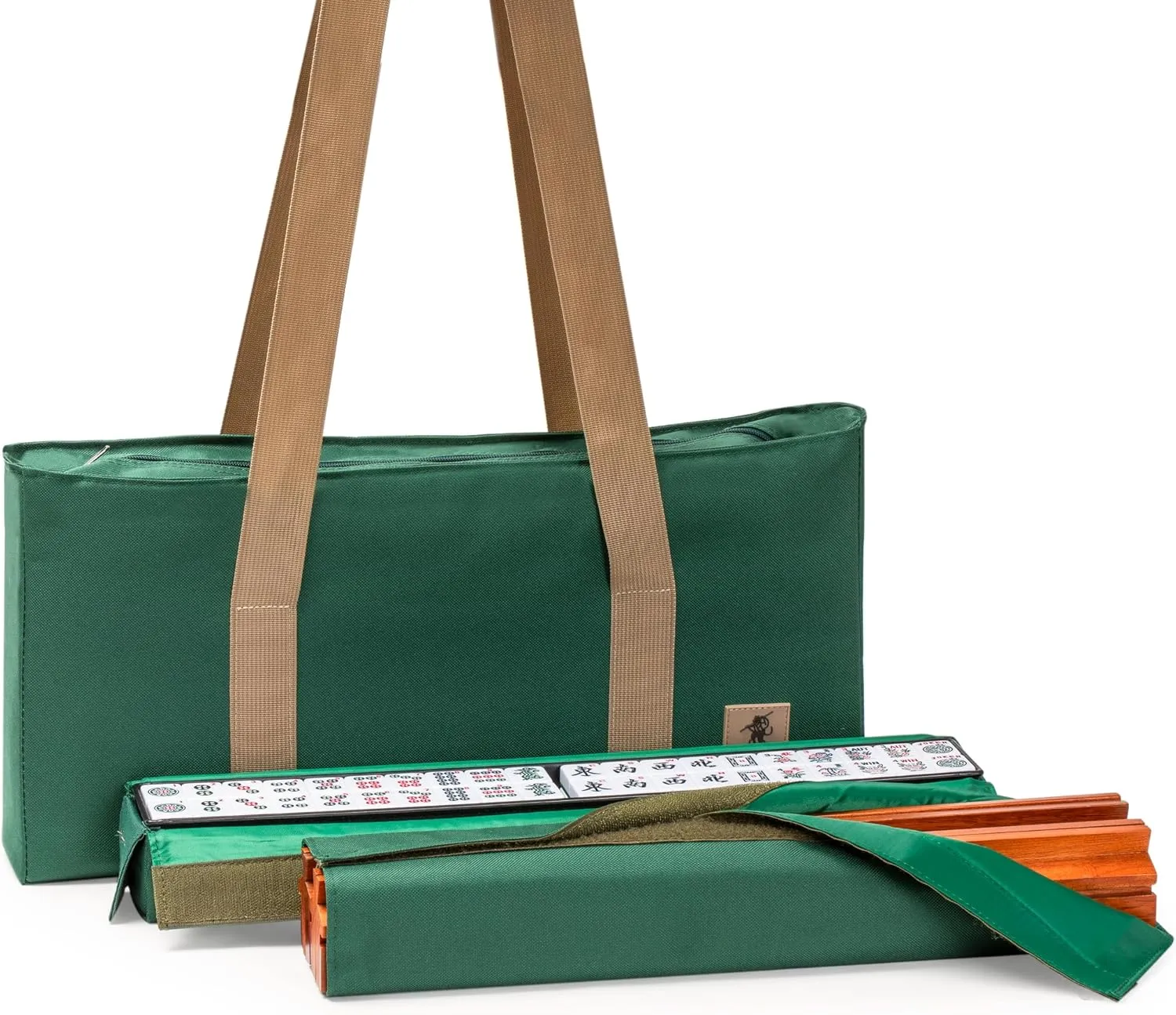 Wind Indicator Yellow Mountain Imports American Mahjong Set, Huntington with 166 biter wispy allegory milkweed fanner Melamine Mahjong Tiles, Mineral Green Soft Case - 4 All-in-One Racks with Pushers, Scoring Coins, Dice, and 