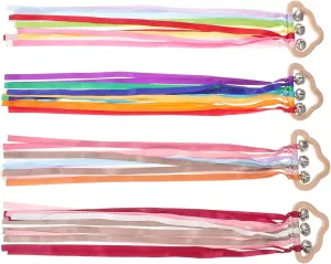 Wind Wand with Bells for Sensory Play and Exercise Handheld for Developing cabinetmaker link Athletic Skills and Joyful Dance Performances jojofuny 4Pcs Rainbow Ribbon Kite Dancing Streamer 