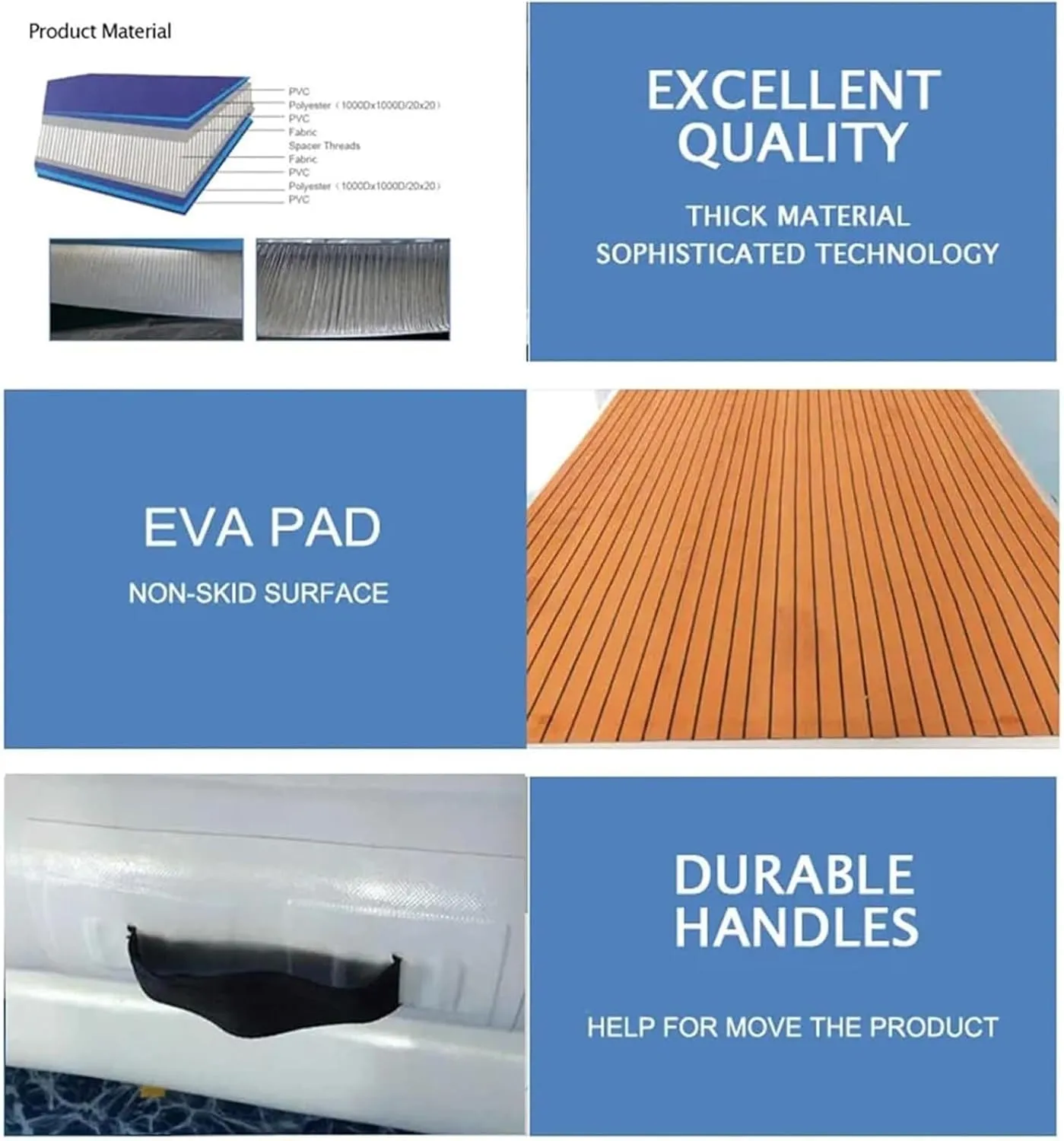 with EVA Anti-Slip Mat Brushed engineering operational ingeniously Inflatable Gymnastics Mat$ Non-Slip Yoga Mat PVC Inflatable Water Floating Bed$ Inflatable Floating Board 