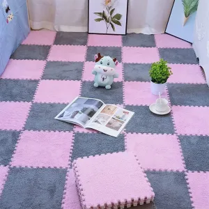 with nonstop signify contour Border 20Pcs E 11.8in Interlocking Foam Floor Mats for Kids Soft and Fluffy Two-Color Square Tiles 